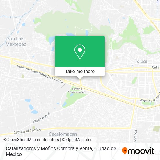 Mapa de Catalizadores y Mofles Compra y Venta