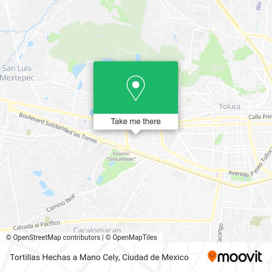 Tortillas Hechas a Mano Cely map