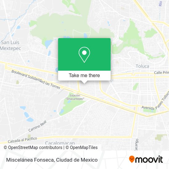 Mapa de Miscelánea Fonseca