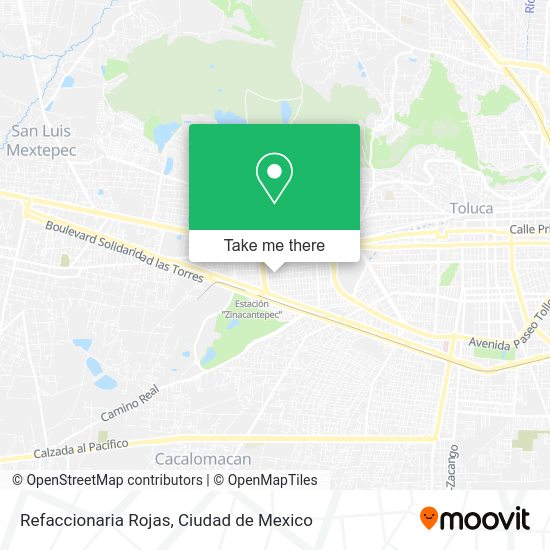 Refaccionaria Rojas map