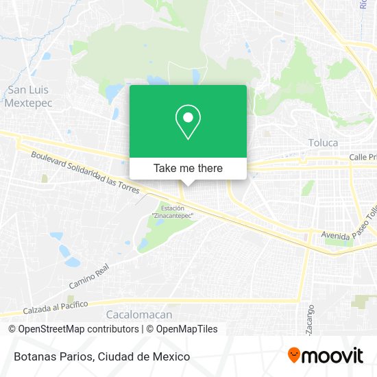 Botanas Parios map