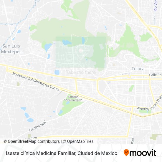 Mapa de Issste clínica Medicina Familiar