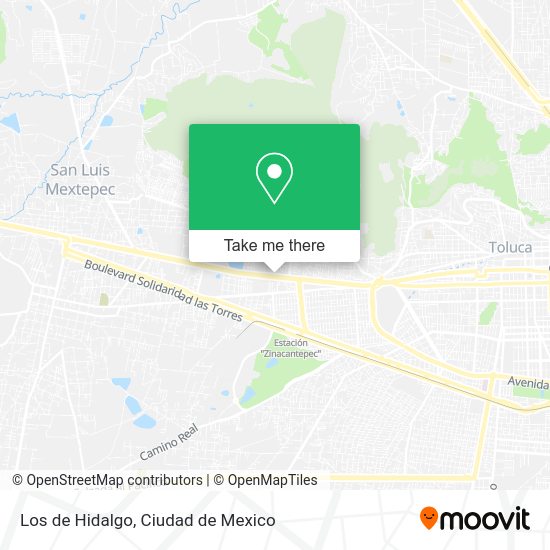 Los de Hidalgo map