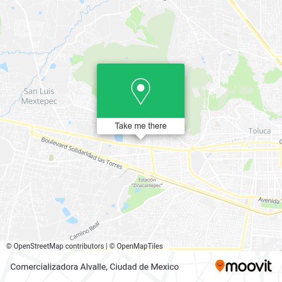 Mapa de Comercializadora Alvalle