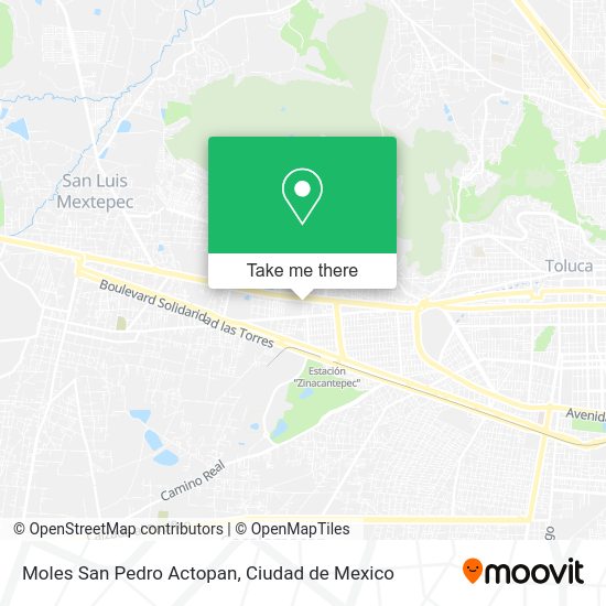 Moles San Pedro Actopan map