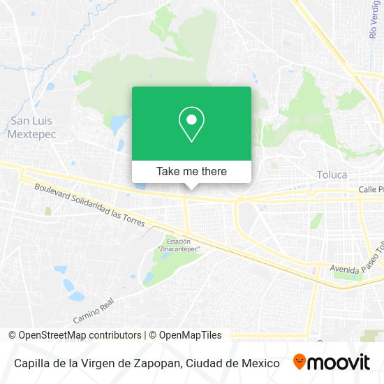 Mapa de Capilla de la Virgen de Zapopan
