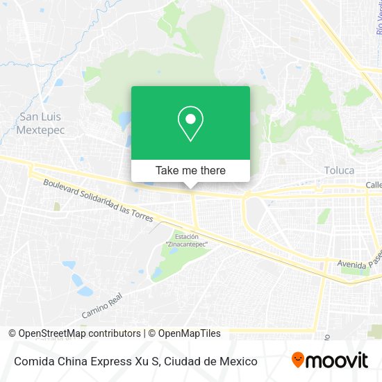 Mapa de Comida China Express Xu S