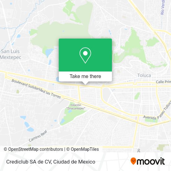 Crediclub SA de CV map