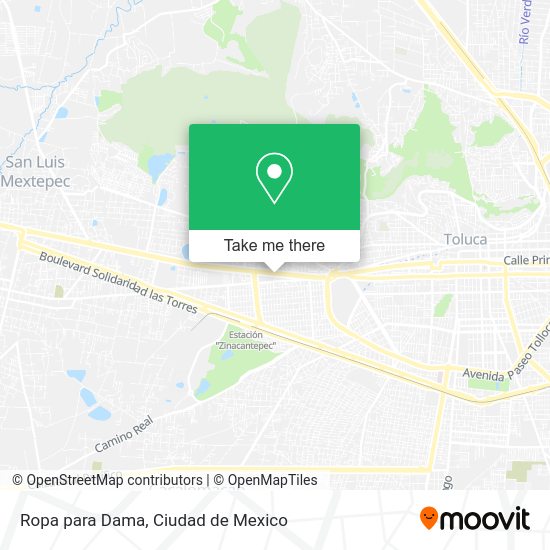 Mapa de Ropa para Dama