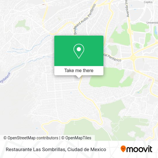 Restaurante Las Sombrillas map