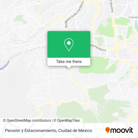 Mapa de Pensión y Estacionamiento