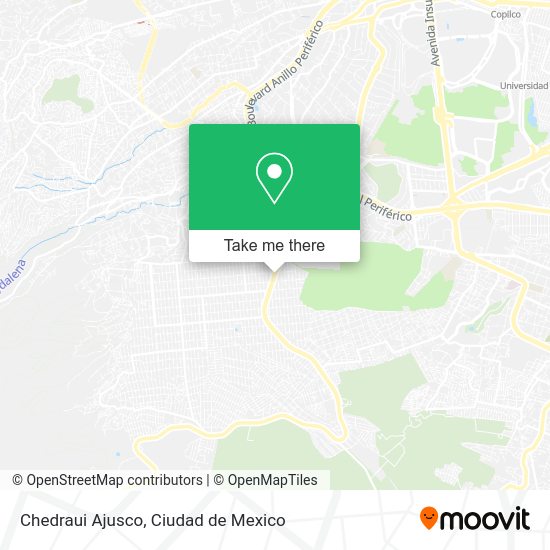 Mapa de Chedraui Ajusco