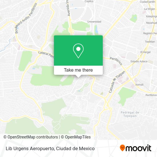 Mapa de Lib Urgens Aeropuerto