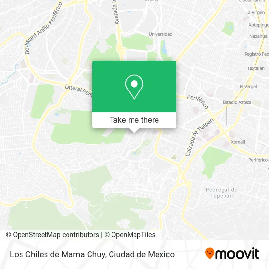 Los Chiles de Mama Chuy map