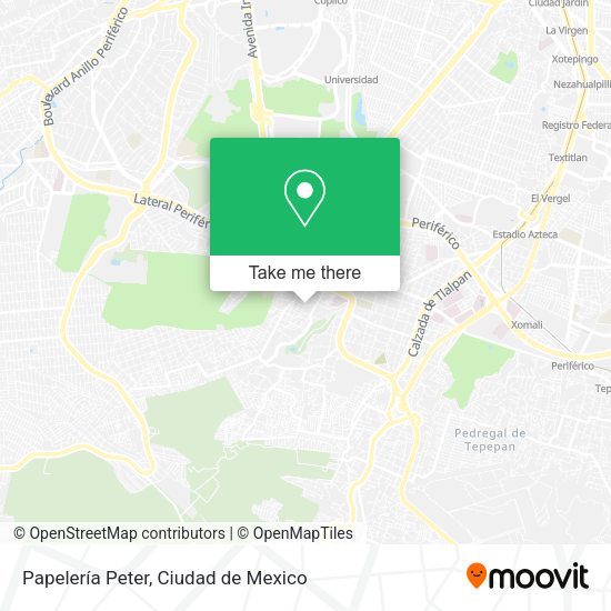 Papelería Peter map