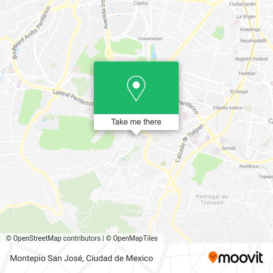 Montepio San José map