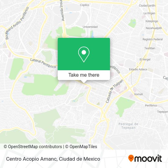 Centro Acopio Amanc map