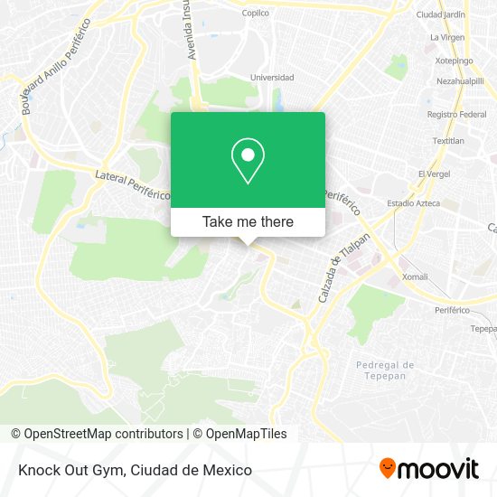 Mapa de Knock Out Gym