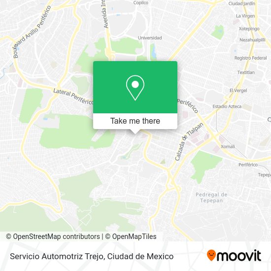 Mapa de Servicio Automotriz Trejo
