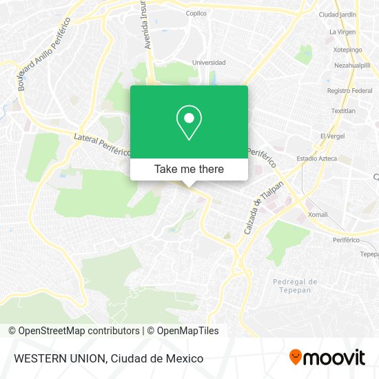 Mapa de WESTERN UNION