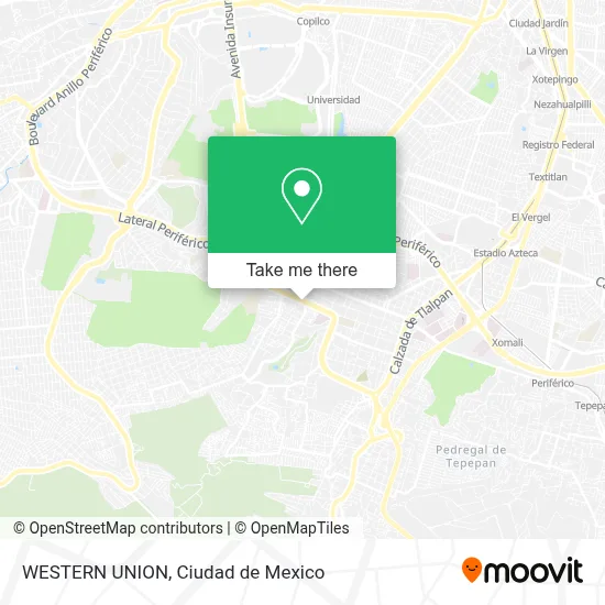 WESTERN UNION map