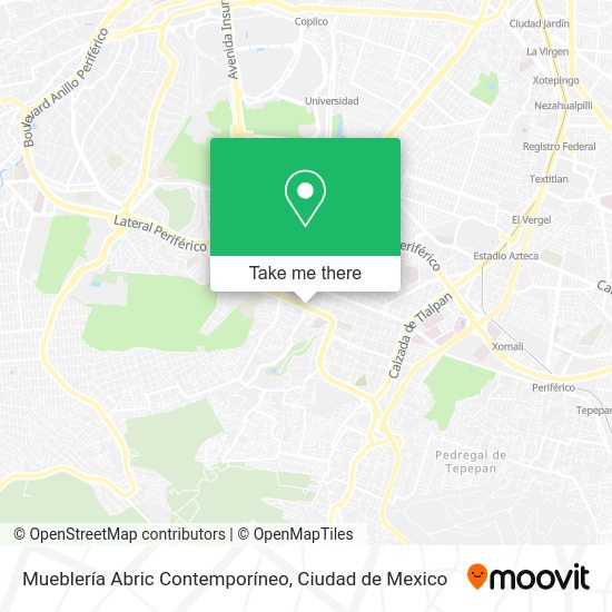 Mueblería Abric Contemporíneo map
