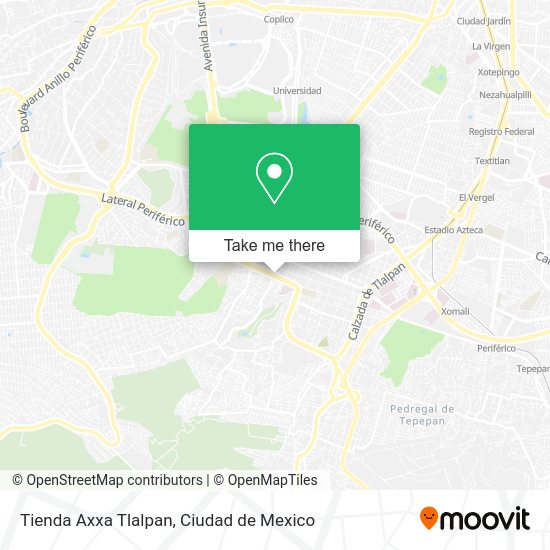 Tienda Axxa Tlalpan map