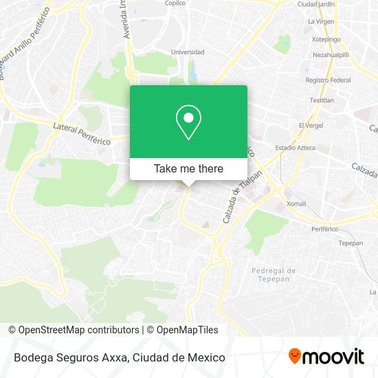 Bodega Seguros Axxa map