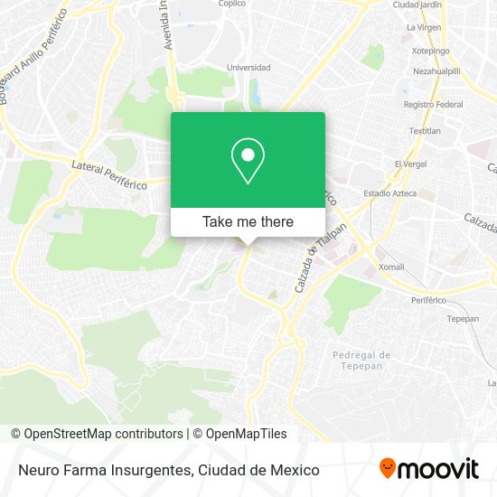 Neuro Farma Insurgentes map