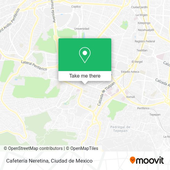 Cafetería Neretina map