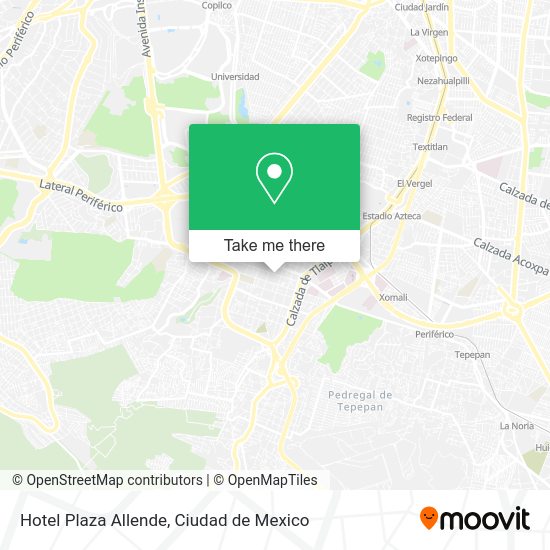 Hotel Plaza Allende map