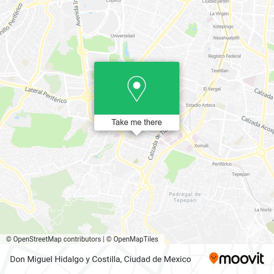 Don Miguel Hidalgo y Costilla map