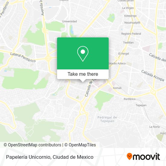 Mapa de Papelería Unicornio
