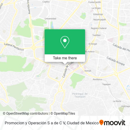 Promocion y Operación S a de C V map