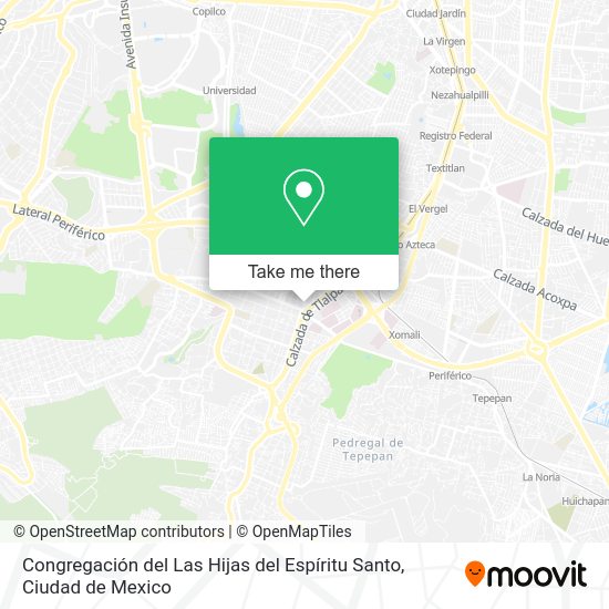 Mapa de Congregación del Las Hijas del Espíritu Santo