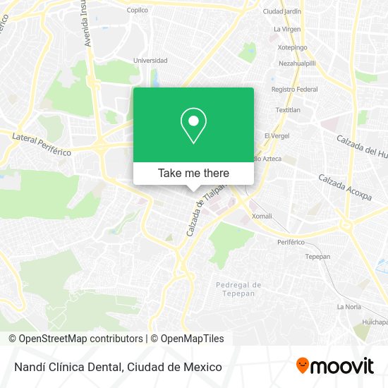 Mapa de Nandí Clínica Dental