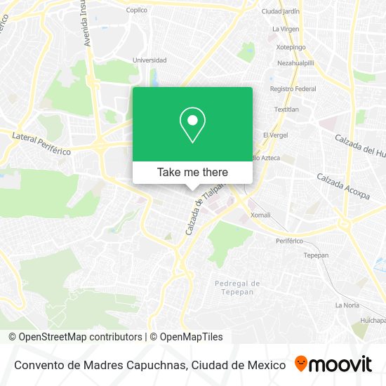 Convento de Madres Capuchnas map