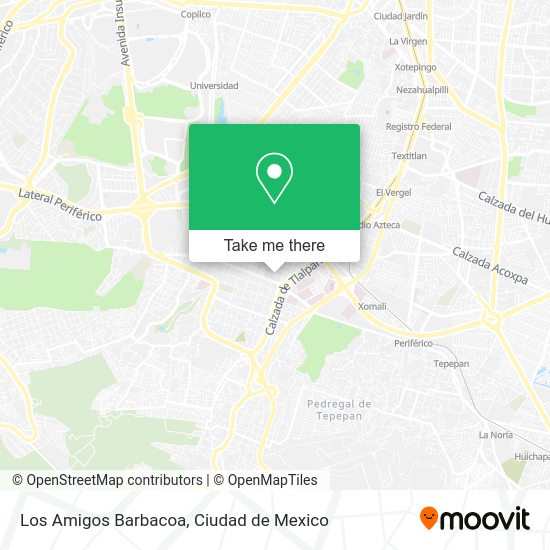 Los Amigos Barbacoa map