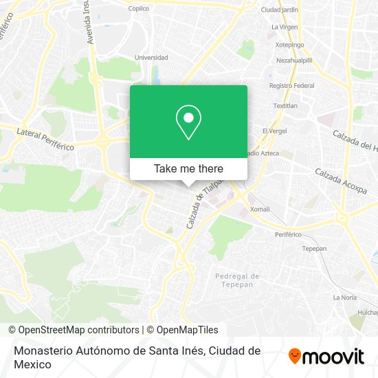 Monasterio Autónomo de Santa Inés map