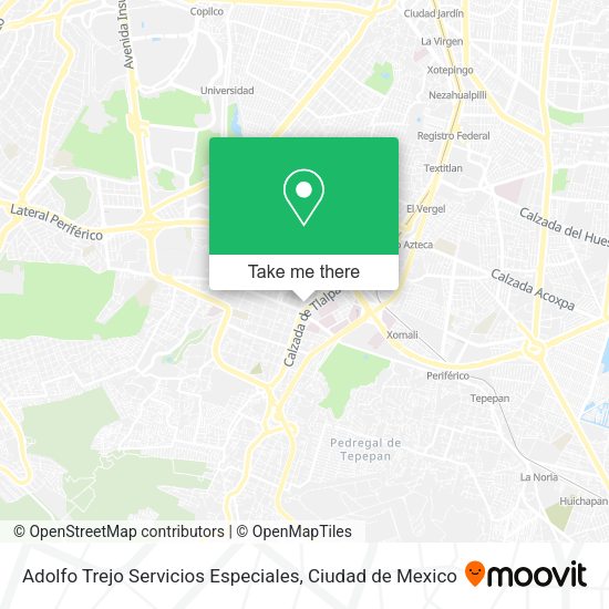 Mapa de Adolfo Trejo Servicios Especiales
