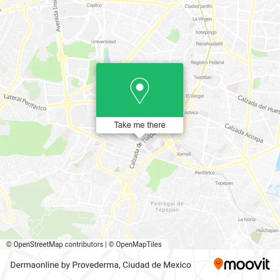 Mapa de Dermaonline by Provederma