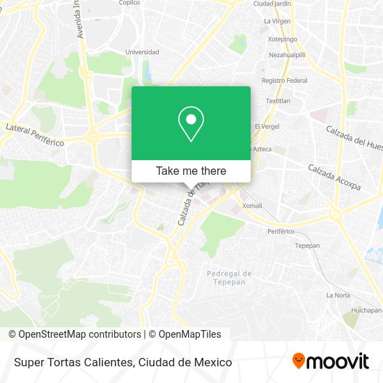 Super Tortas Calientes map