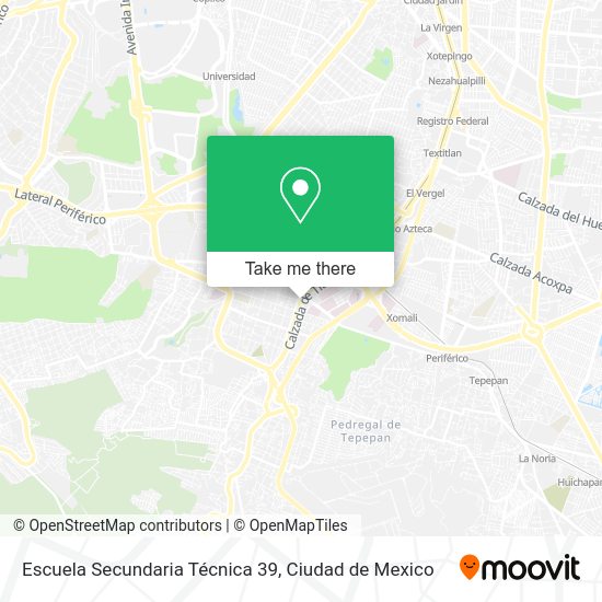 Escuela Secundaria Técnica 39 map