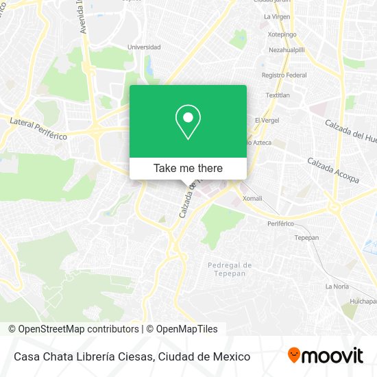 Casa Chata Librería Ciesas map
