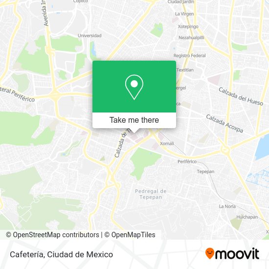 Cafetería map