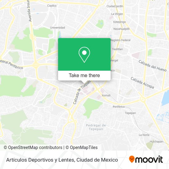Artículos Deportivos y Lentes map