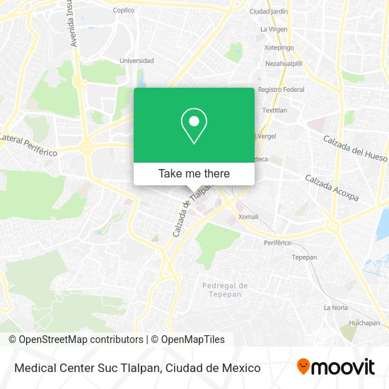 Medical Center Suc Tlalpan map
