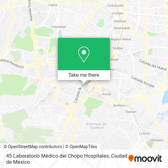 45 Laboratorio Médico del Chopo Hospitales map