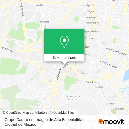 Grupo Castro en Imagen de Alta Especialidad map
