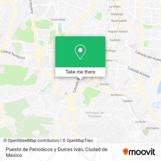 Puesto de Periodicos y Dulces Iván map
